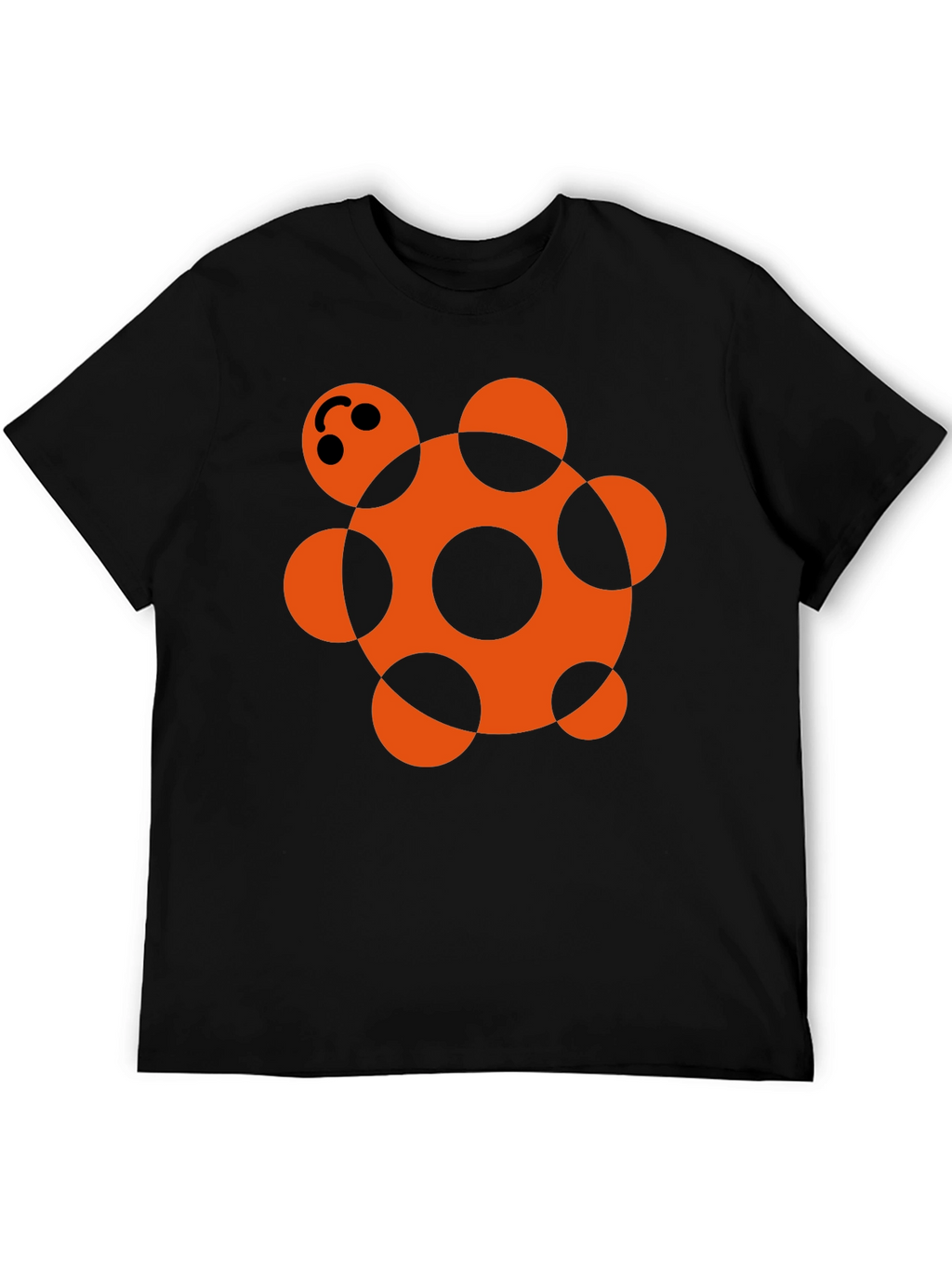 Turtle Graphic Tee - Black Cotton Blend Casual Wear