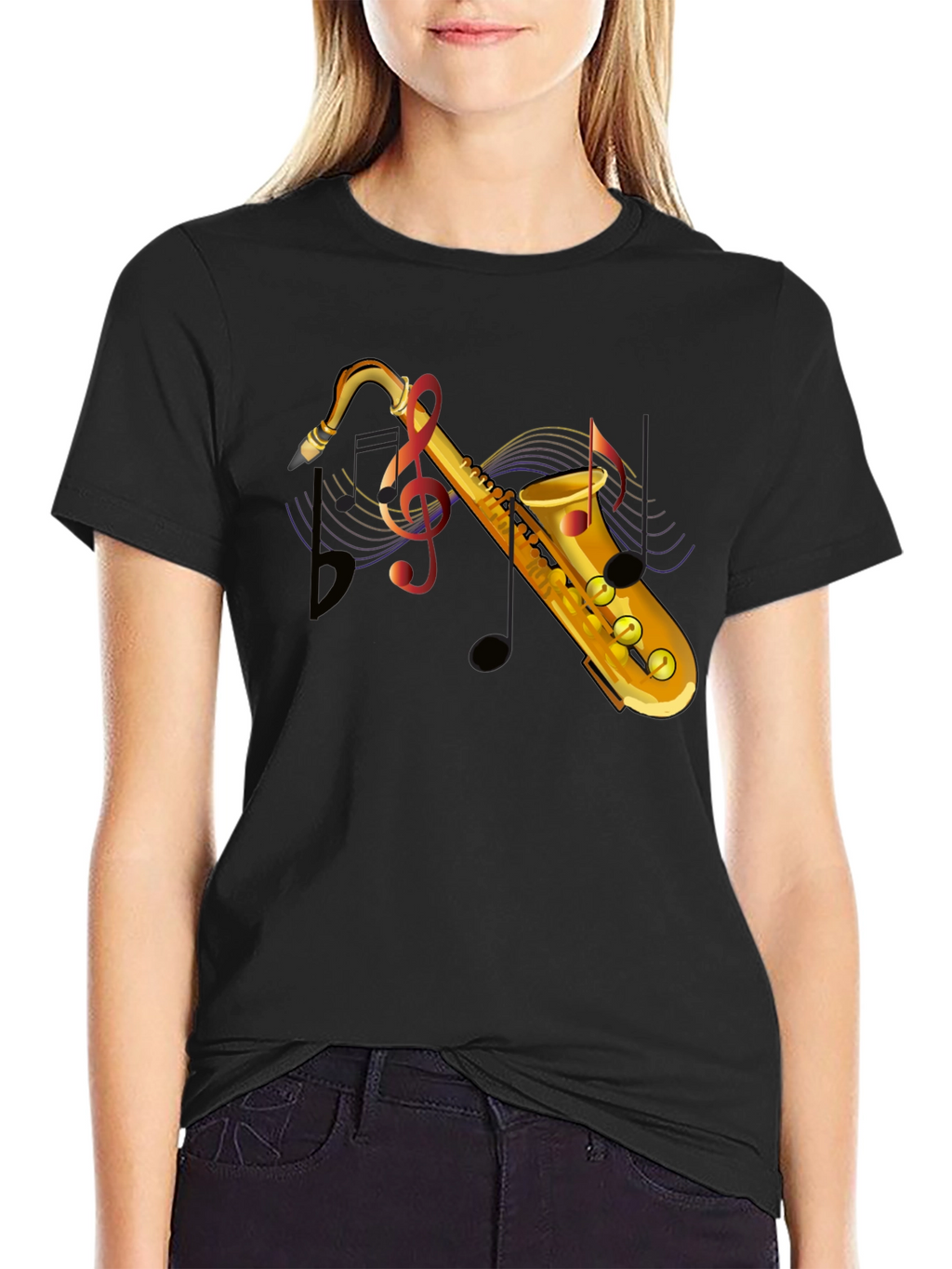 Saxophone Music Lover Graphic T-Shirt