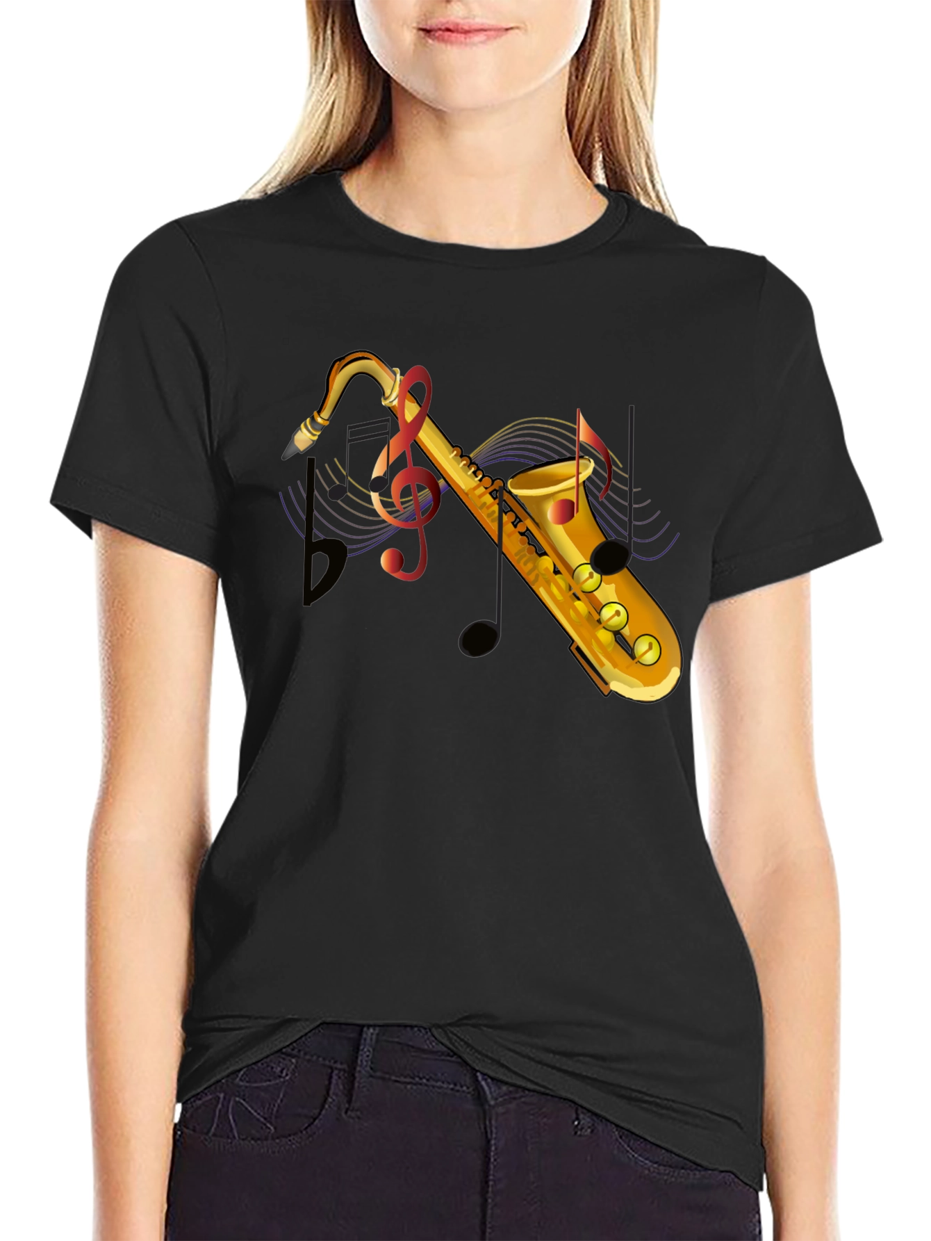 Saxophone Music Lover Graphic T-Shirt
