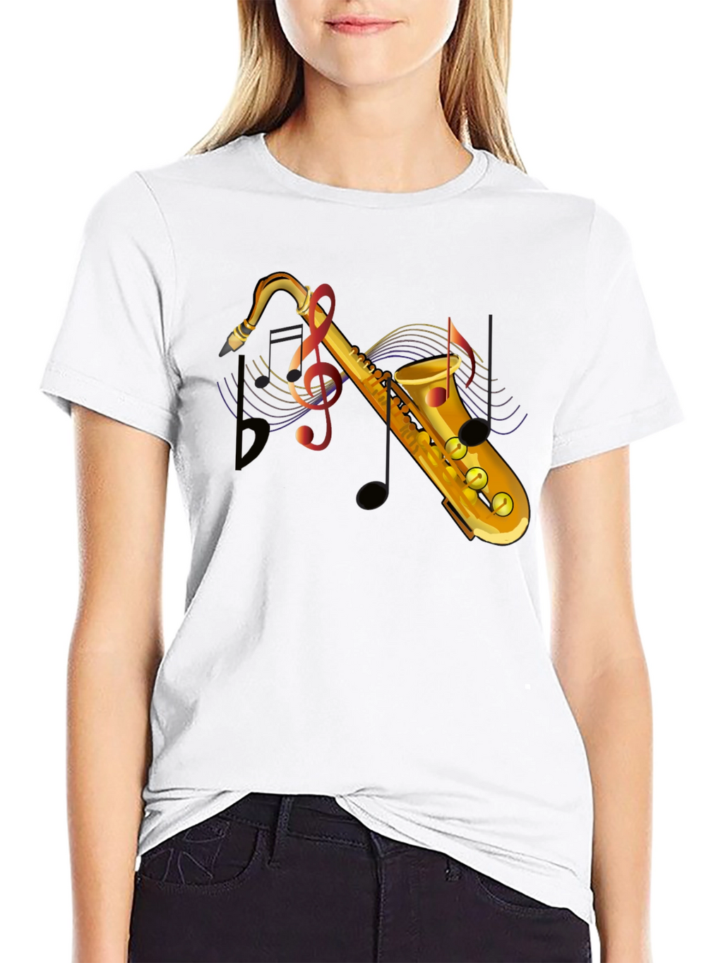 Saxophone Music Lover Graphic T-Shirt