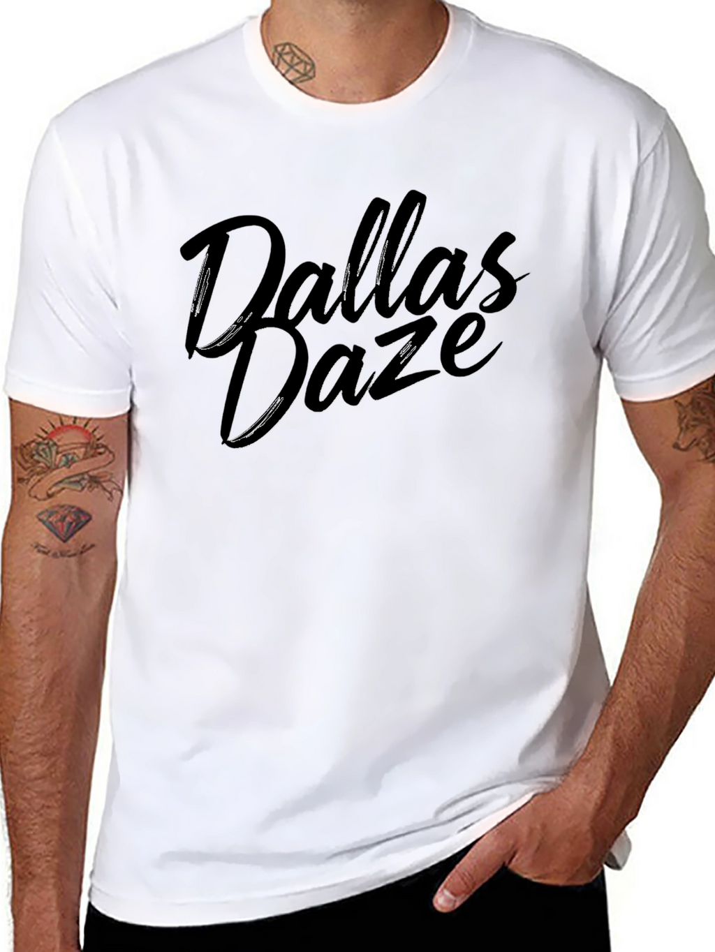 Dallas Daze Black Graphic Tee - Casual Style