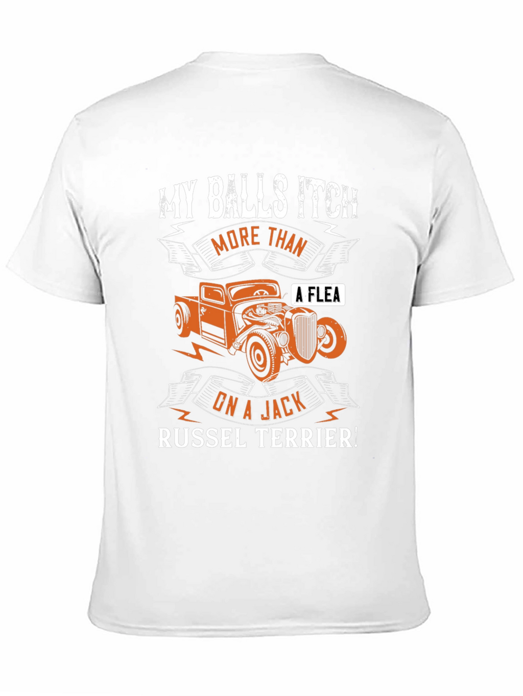Funny Balls Itch Jack Russel Terrier Car T-Shirt