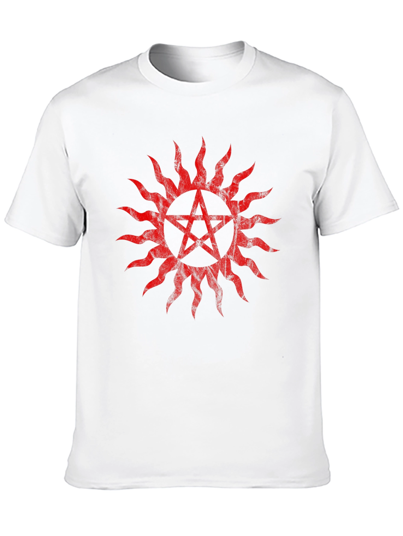 Red Anti-Possession Symbol Black T-Shirt