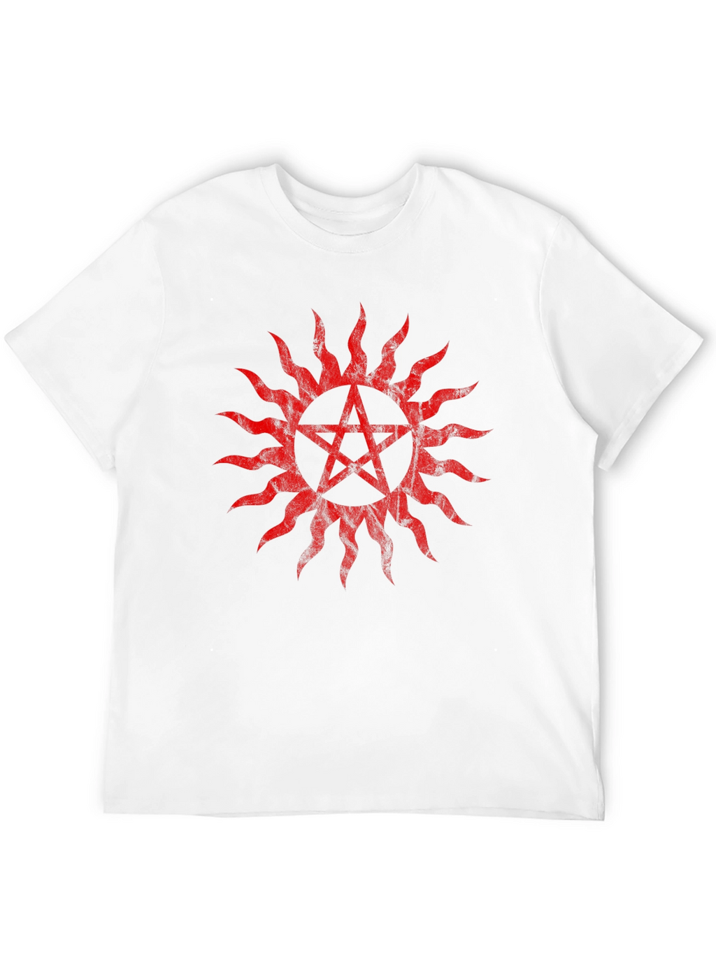 Red Anti-Possession Symbol Black T-Shirt