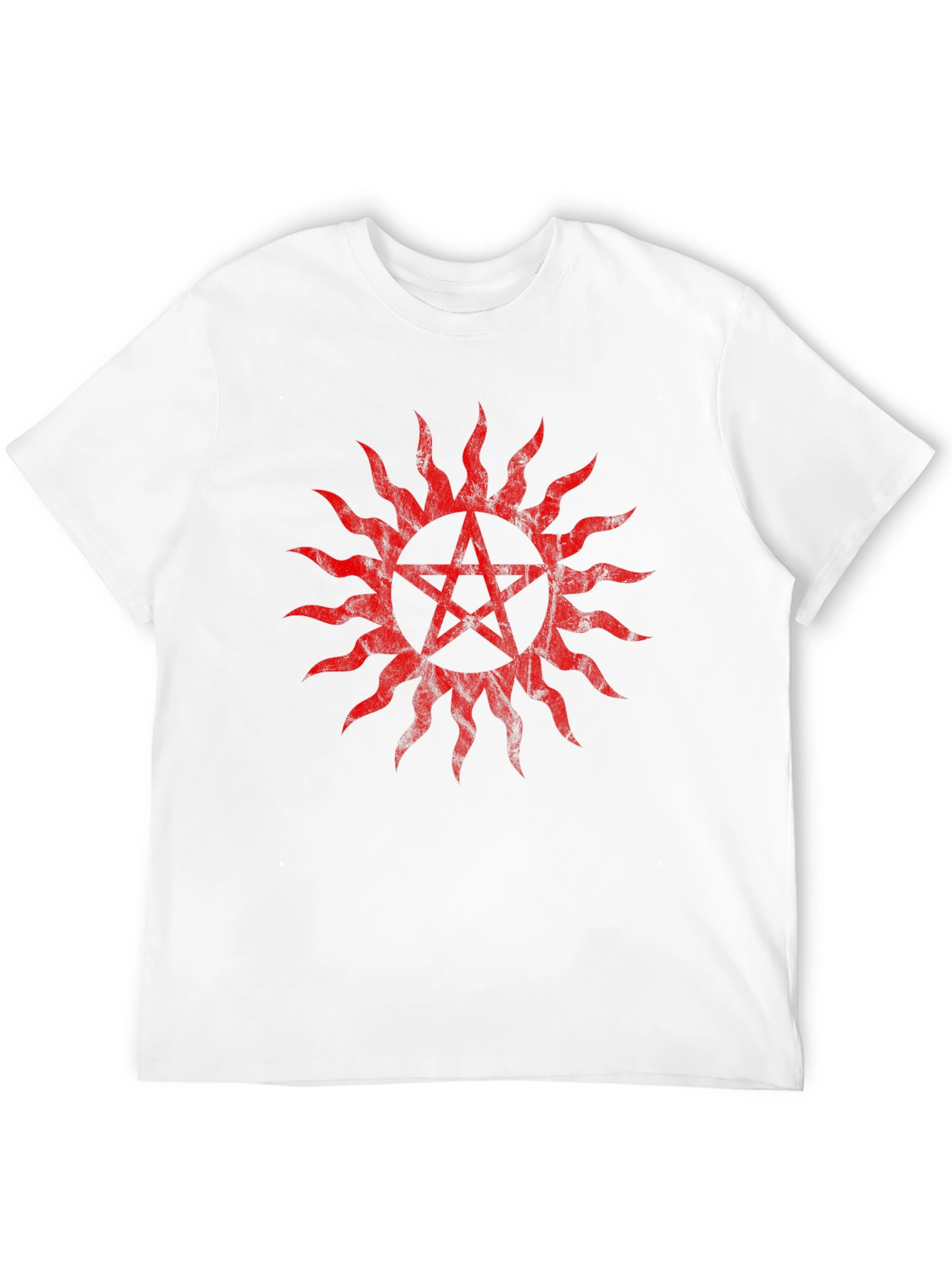 Red Anti-Possession Symbol Black T-Shirt