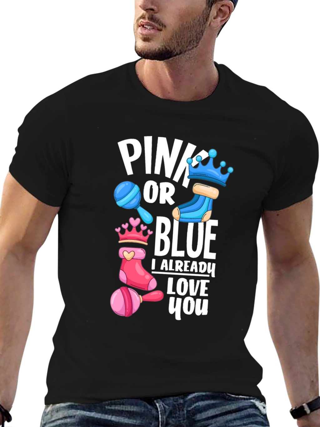 Pink or Blue Baby Shower T-Shirt