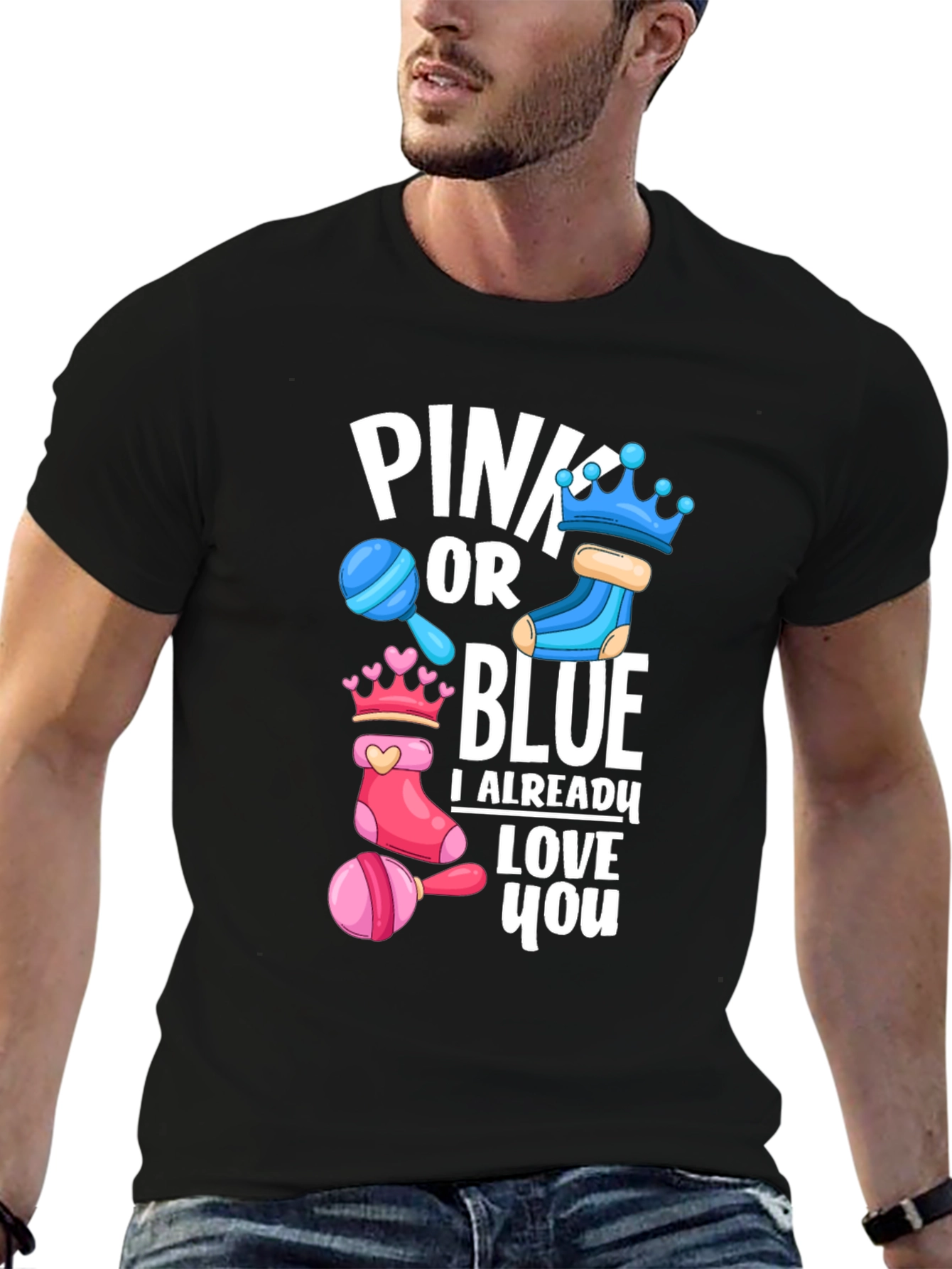 Pink or Blue Baby Shower T-Shirt