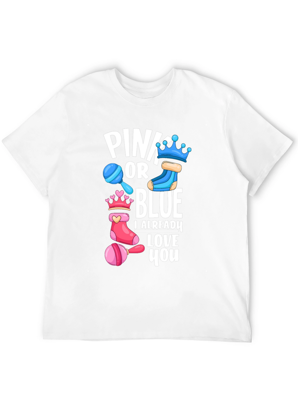 Pink or Blue Baby Shower T-Shirt