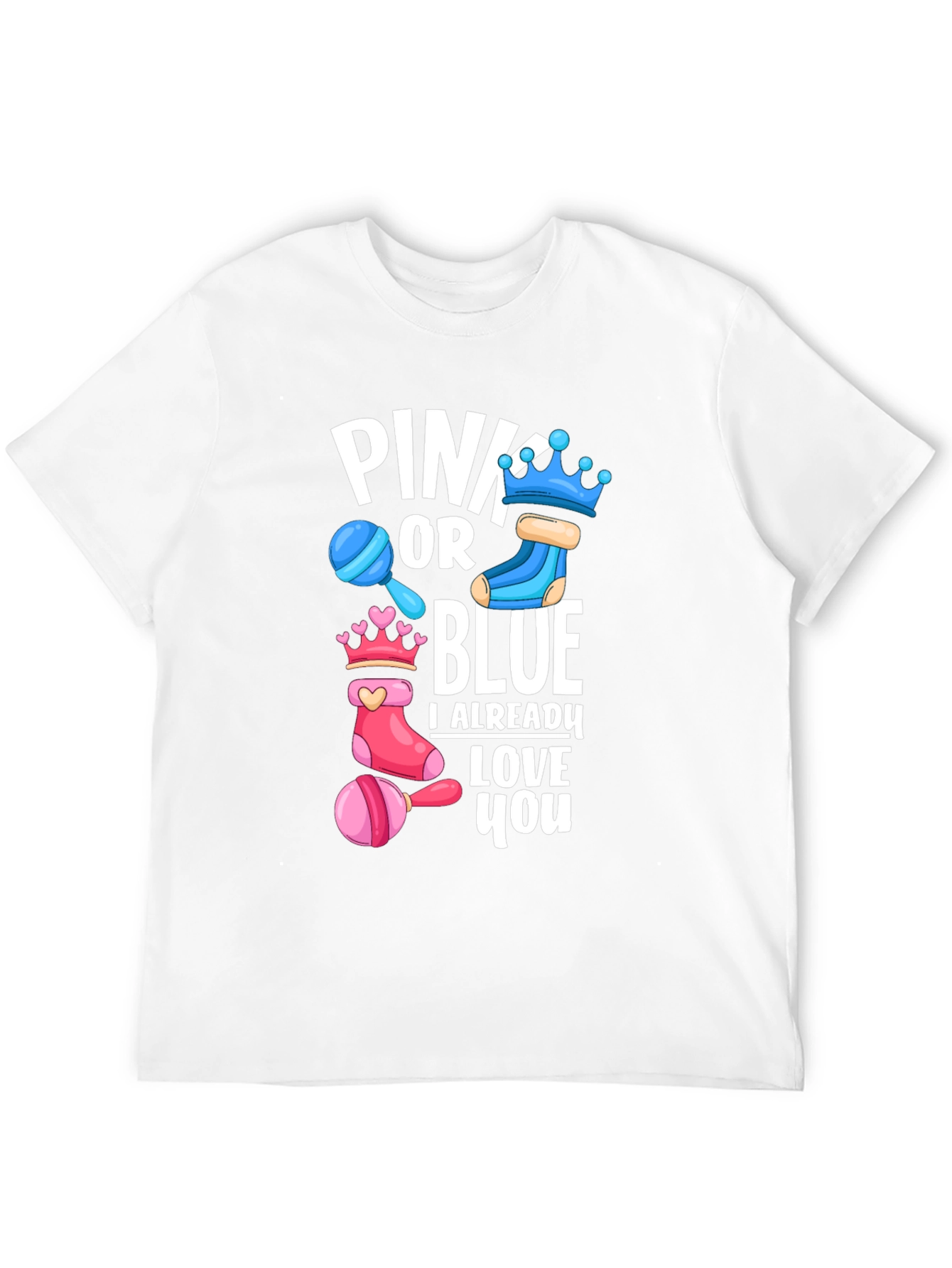 Pink or Blue Baby Shower T-Shirt