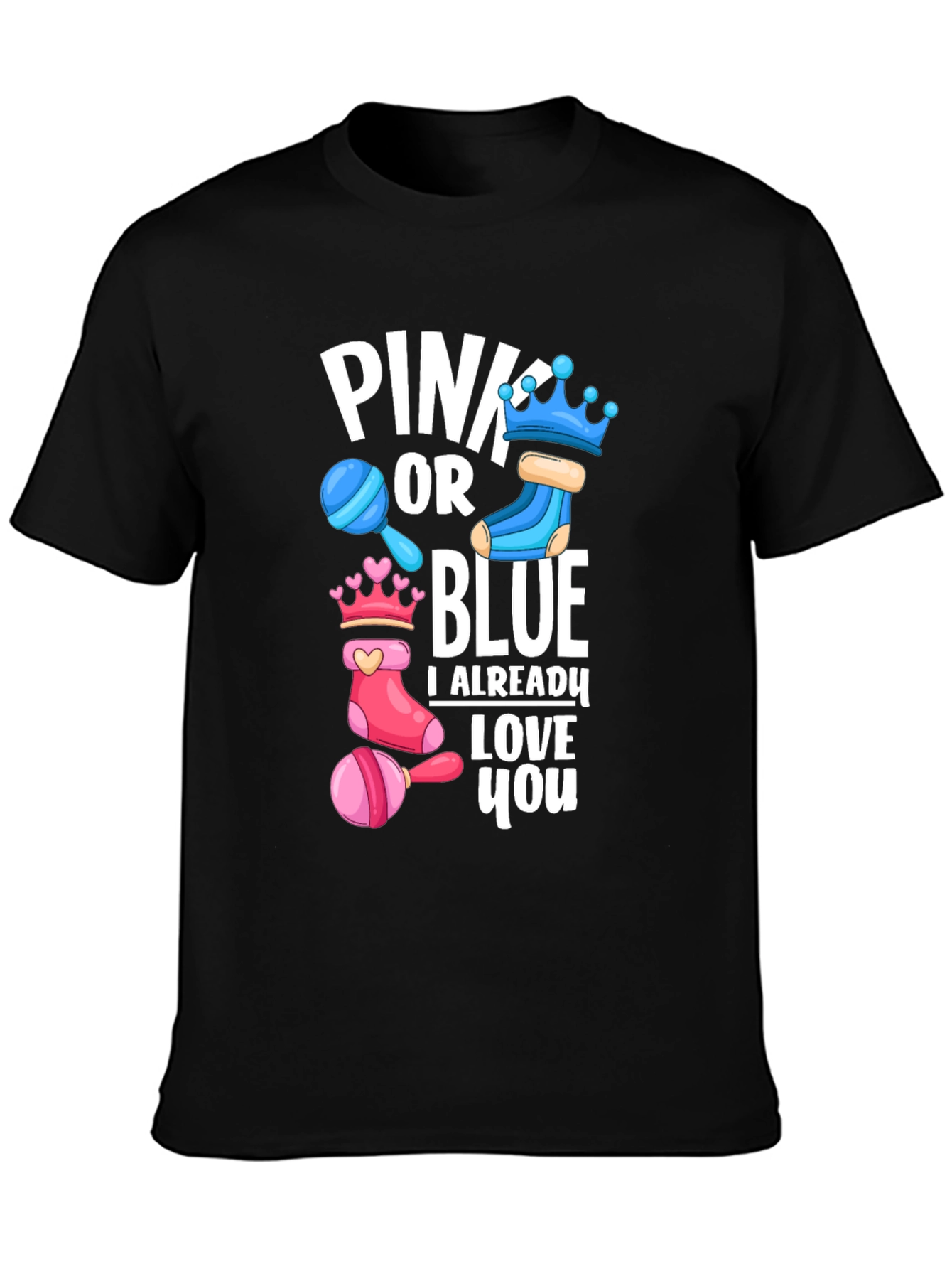Pink or Blue Baby Shower T-Shirt