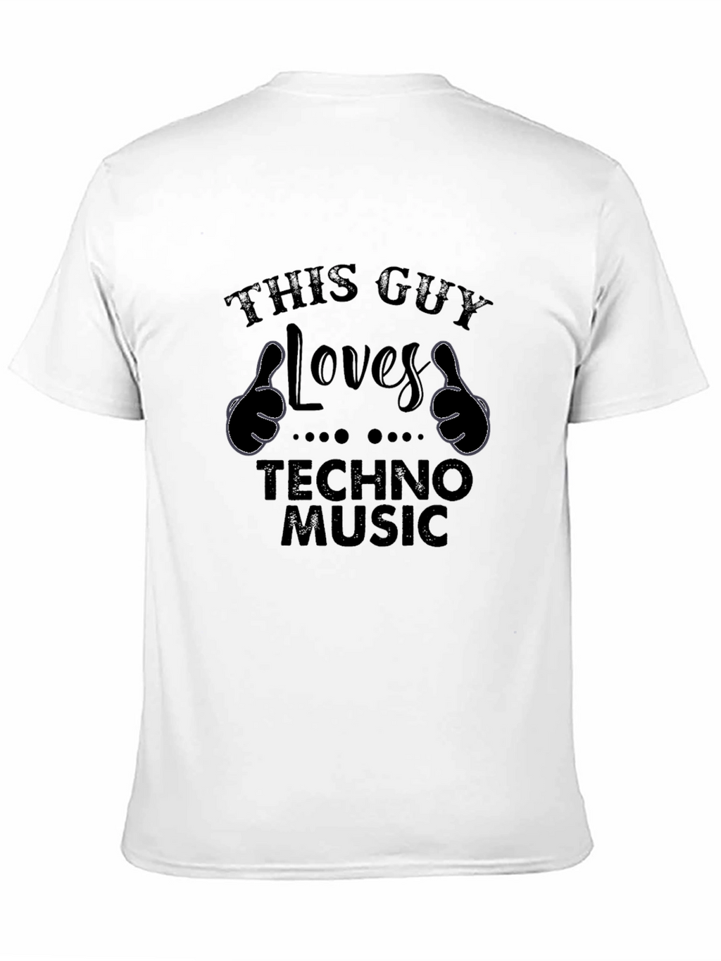 This Guy Loves Techno Music Graphic Tee