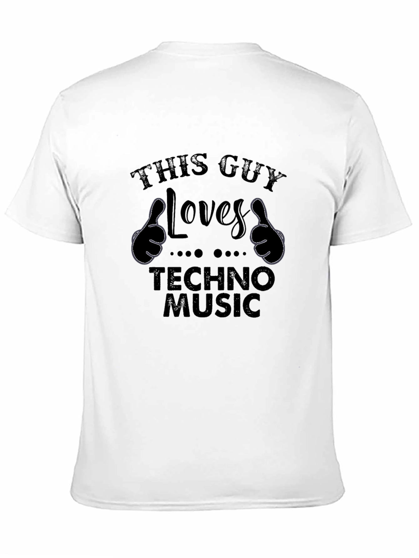 This Guy Loves Techno Music Graphic Tee