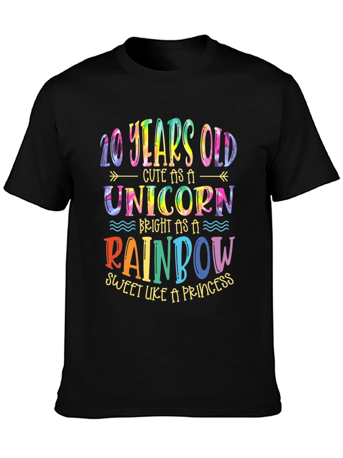 10 Year Old Unicorn Rainbow Birthday Shirt