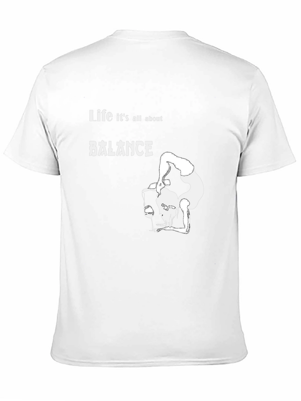 Balance T-Shirt: Funny Wine Lover Graphic Tee