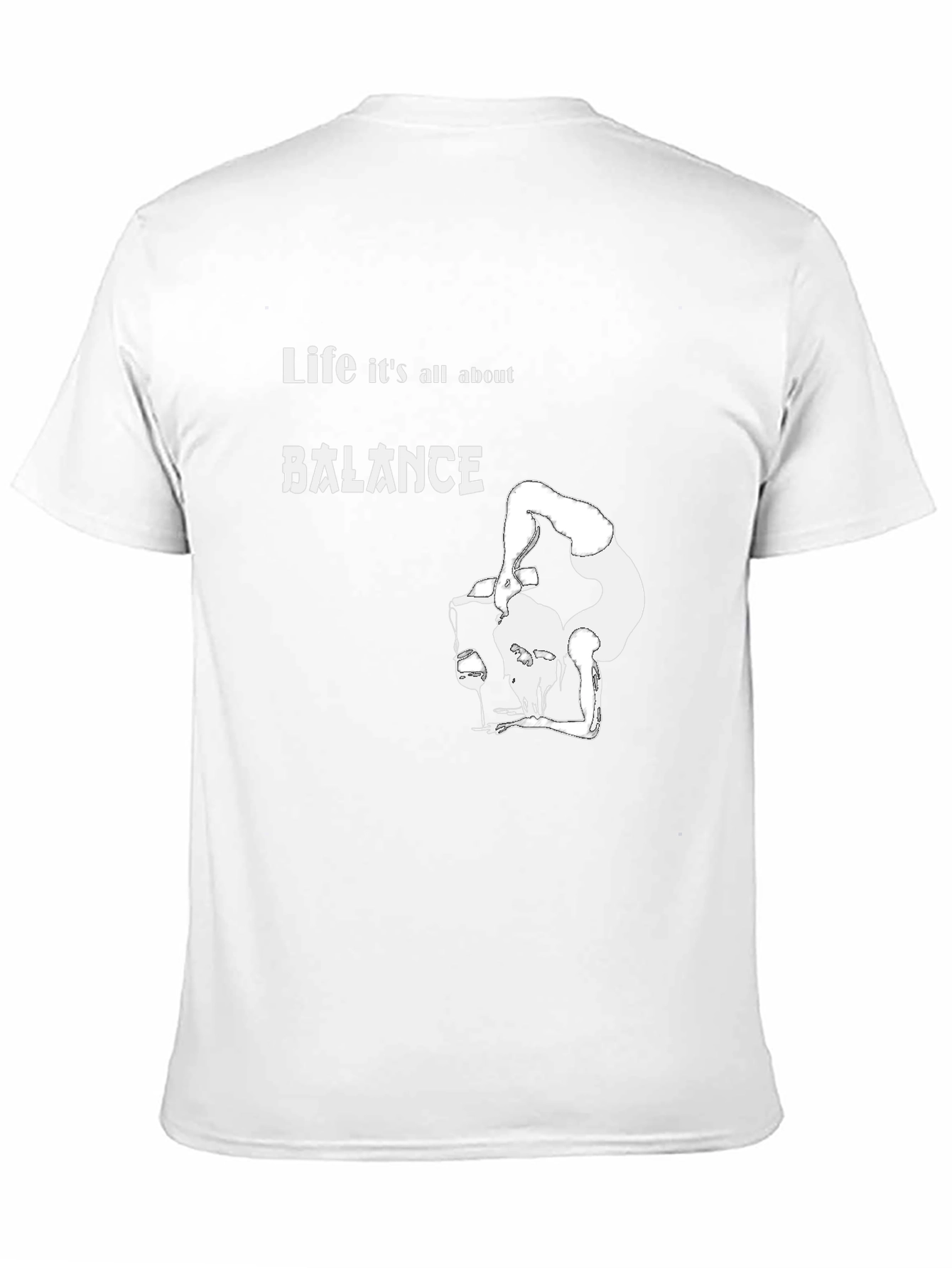 Balance T-Shirt: Funny Wine Lover Graphic Tee