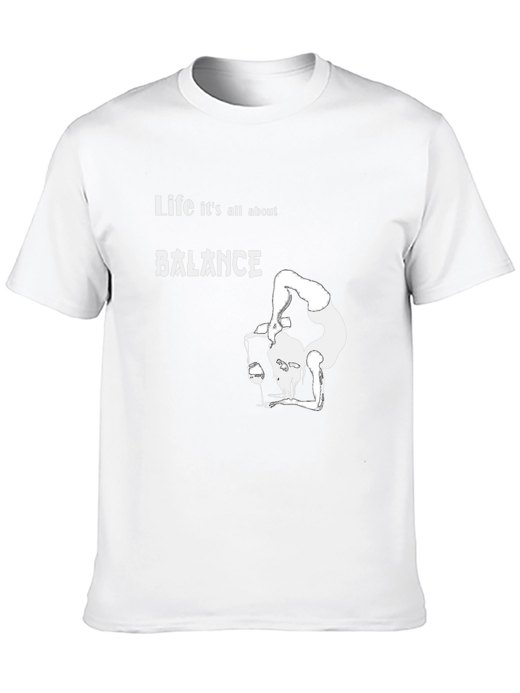 Balance T-Shirt: Funny Wine Lover Graphic Tee