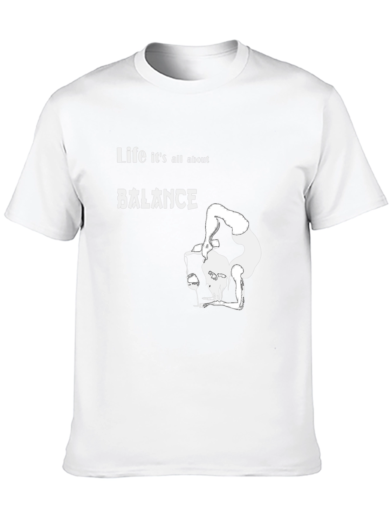 Balance T-Shirt: Funny Wine Lover Graphic Tee