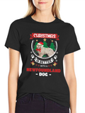 Christmas Newfoundland Dog T-Shirt