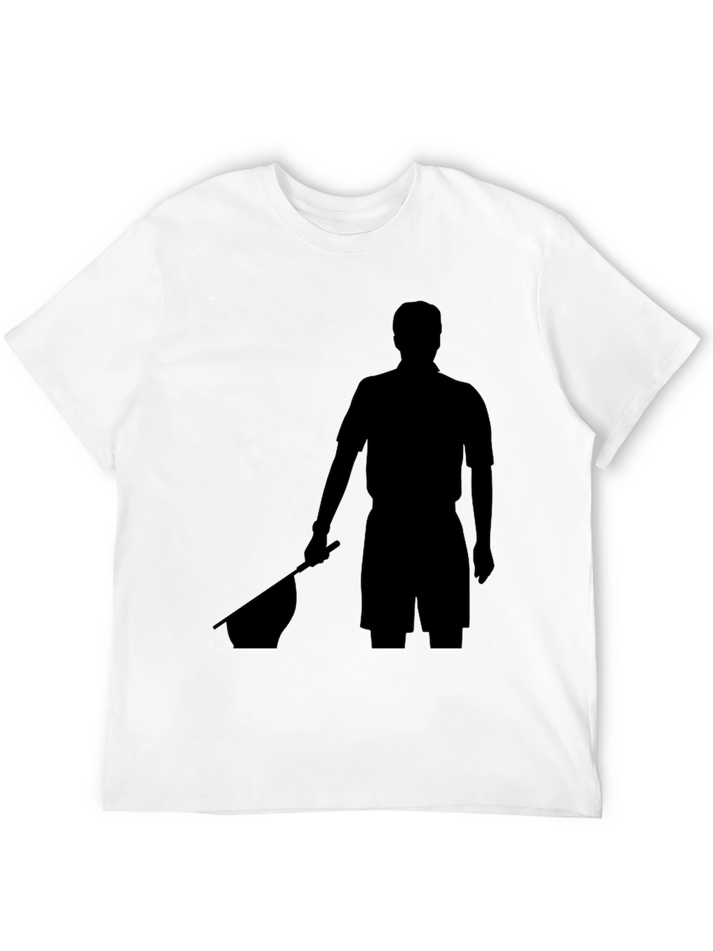 Black T-Shirt with Silhouette Graphic