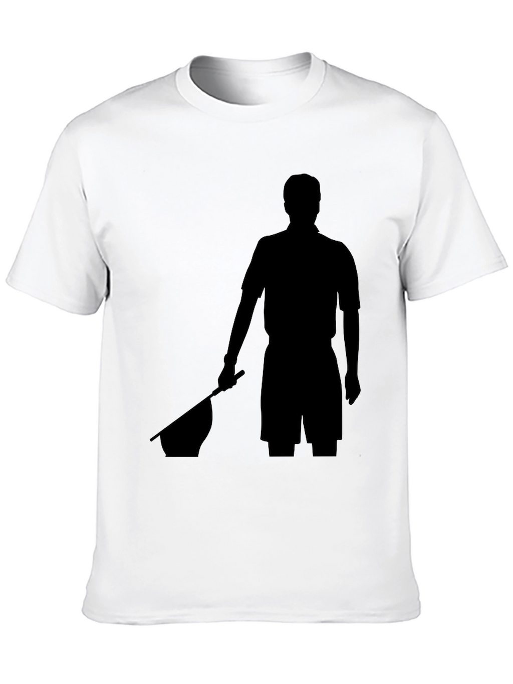 Black T-Shirt with Silhouette Graphic