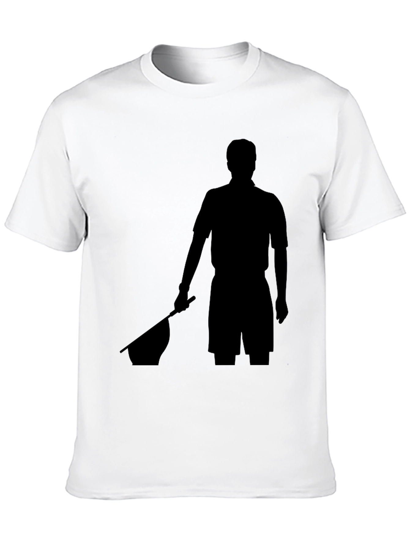 Black T-Shirt with Silhouette Graphic