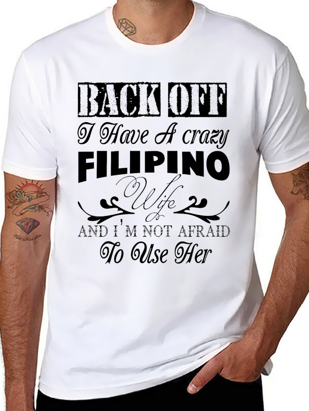 Crazy Filipino Wife Graphic T-Shirt