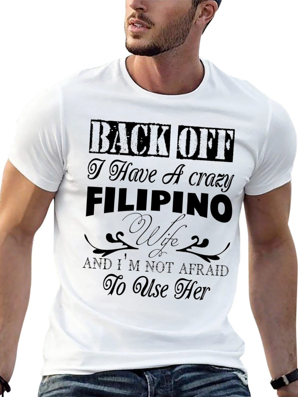 Crazy Filipino Wife Graphic T-Shirt