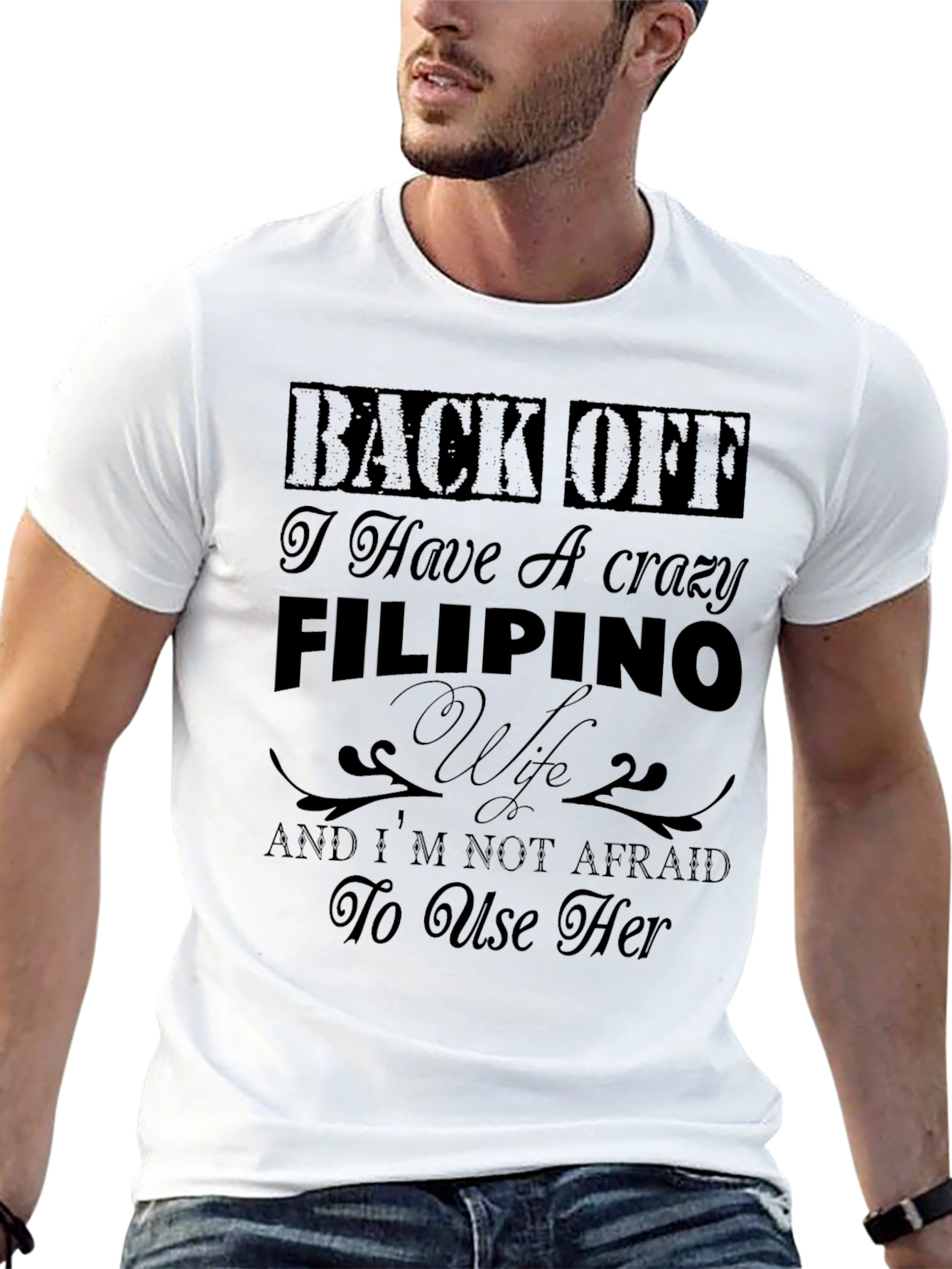 Crazy Filipino Wife Graphic T-Shirt