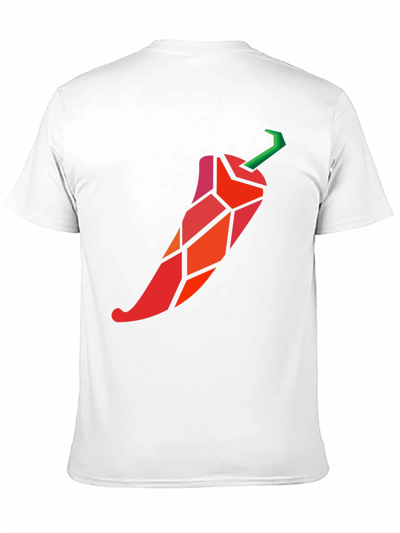 Geometric Chili Pepper Graphic T-Shirt