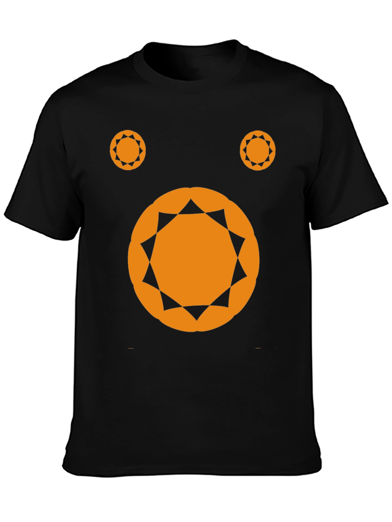 Geometric Design Black T-Shirt
