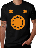 Geometric Design Black T-Shirt