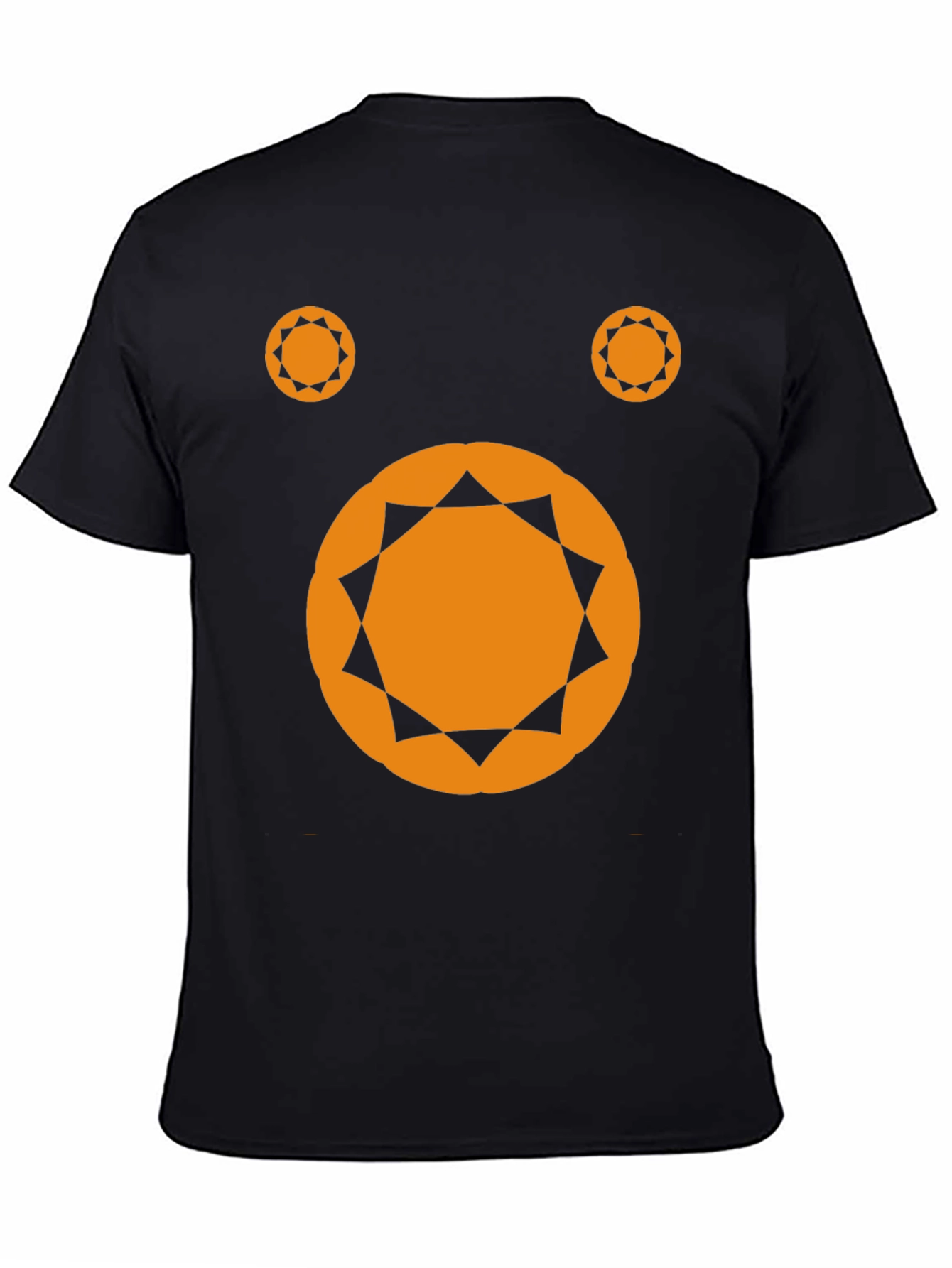 Geometric Design Black T-Shirt