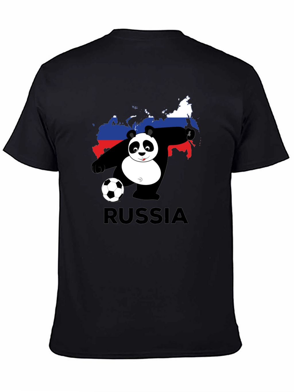 Russia Panda Soccer T-Shirt