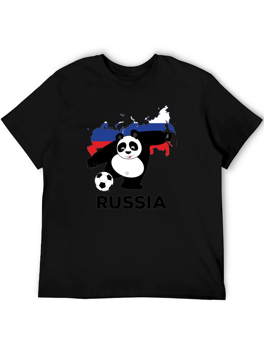 Russia Panda Soccer T-Shirt