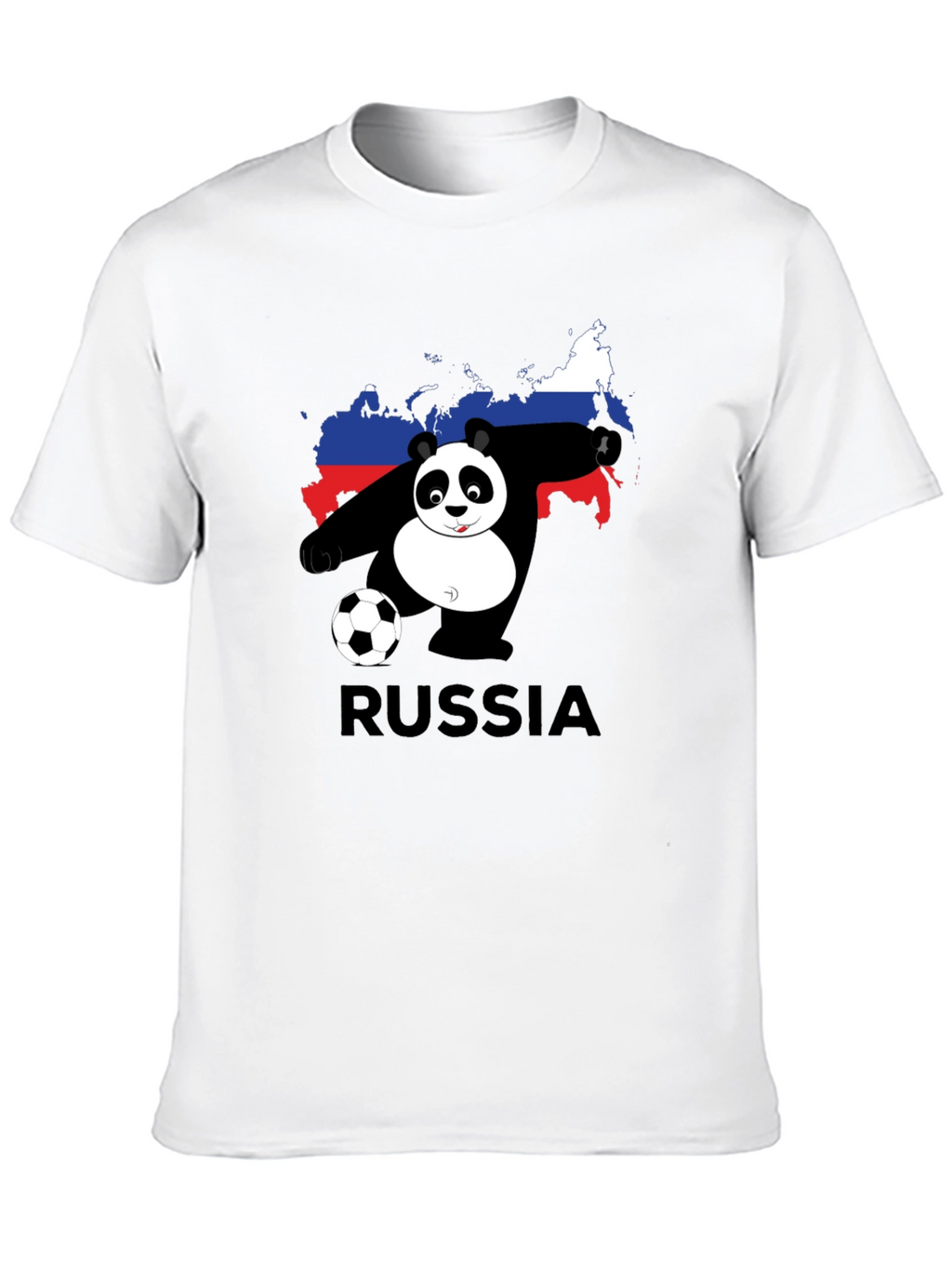 Russia Panda Soccer T-Shirt