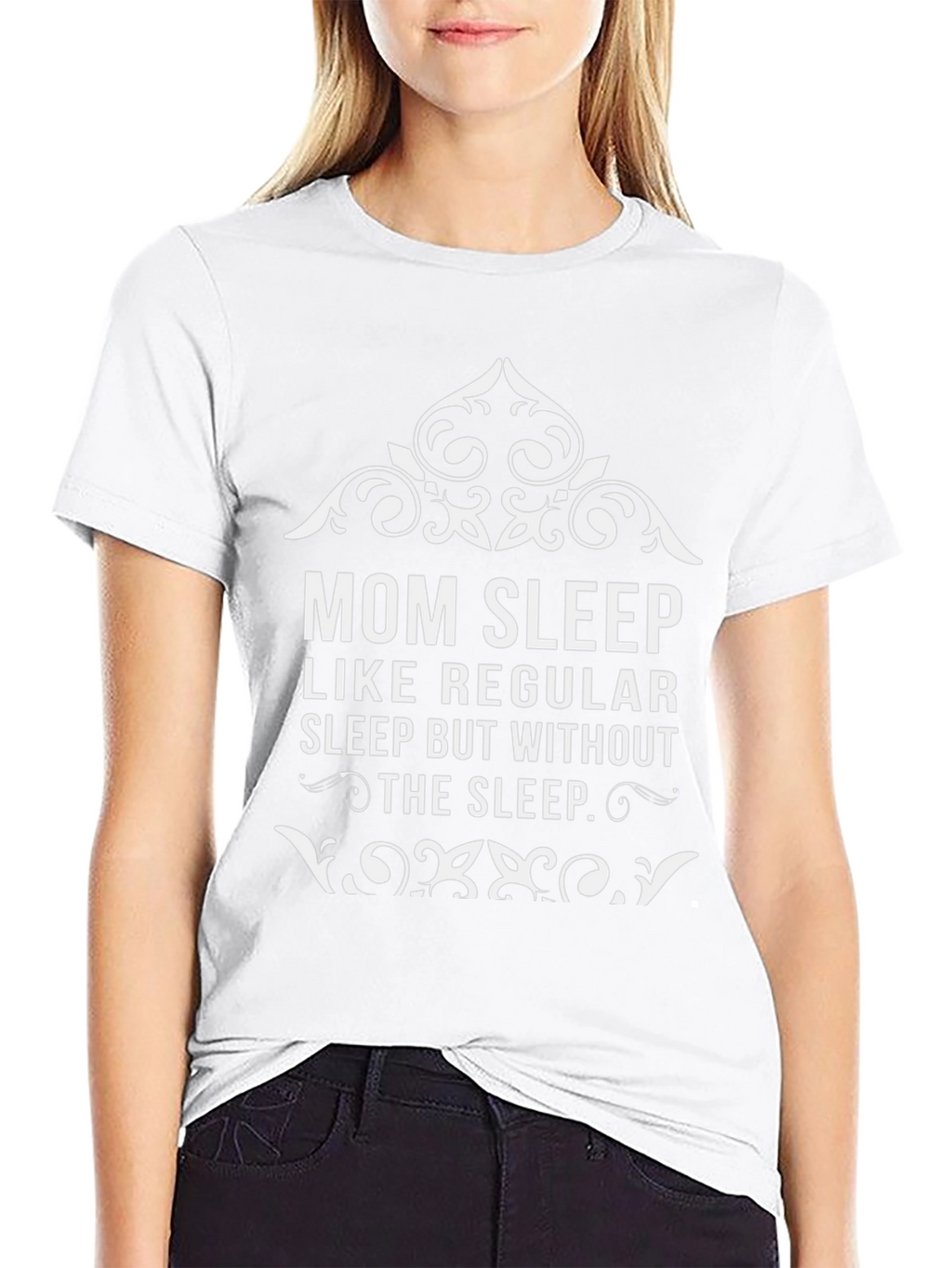 Mom Sleep Graphic Tee - Funny Womens T-Shirt