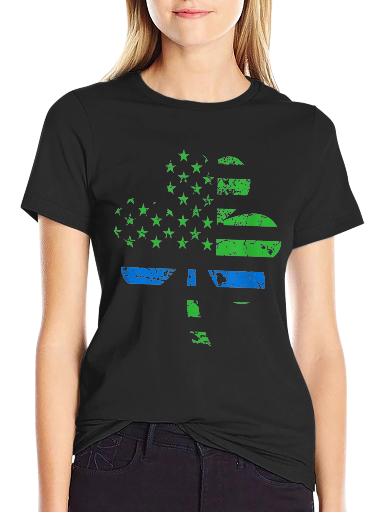 Clover USA Flag T-Shirt