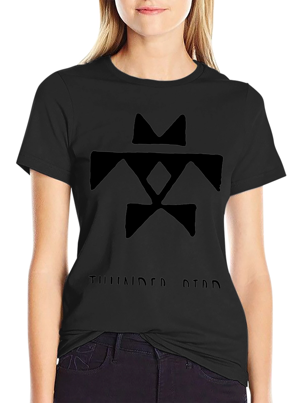 Thunderbird Graphic Tee - Black Cotton Blend