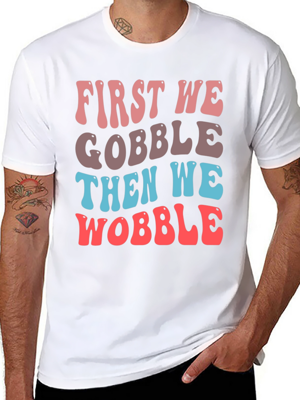 Gobble & Wobble Thanksgiving T-Shirt
