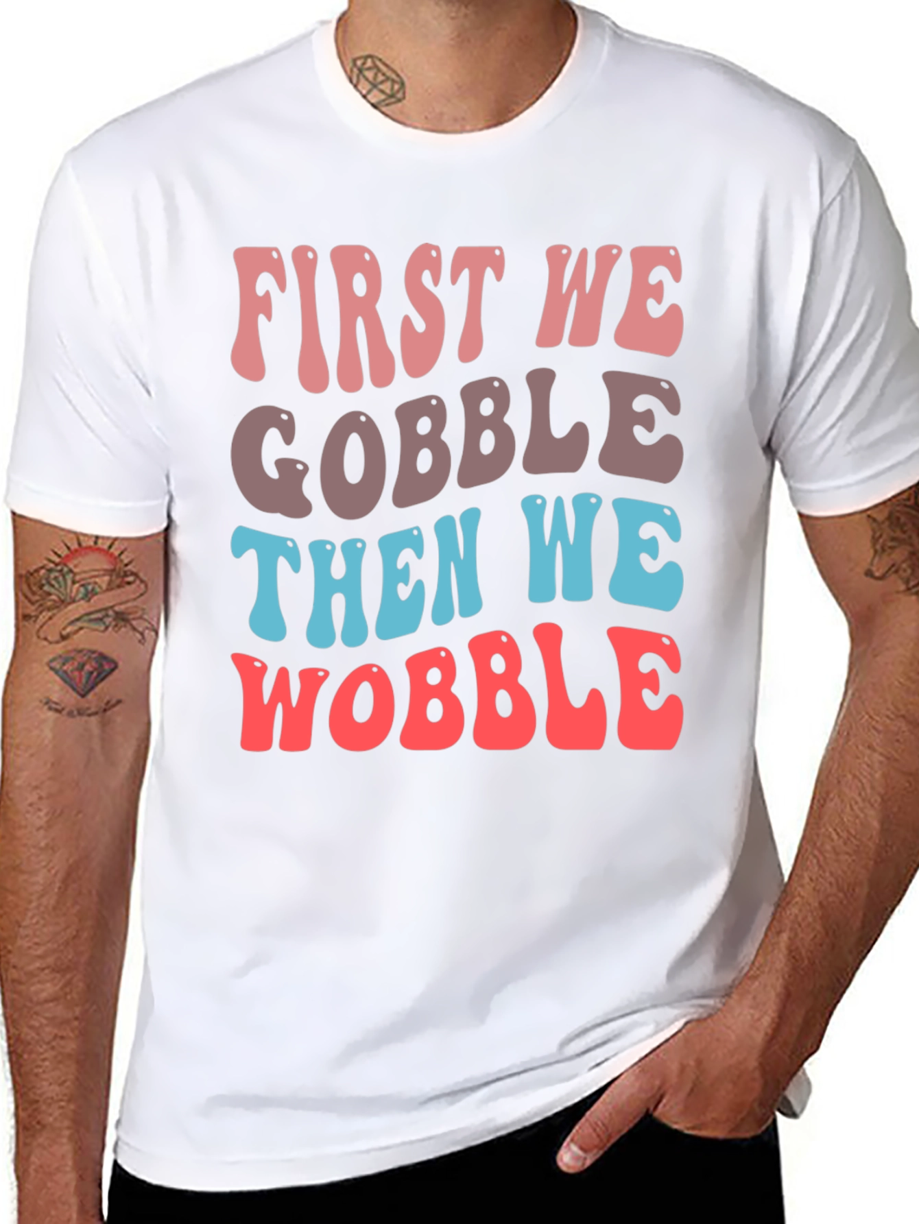 Gobble & Wobble Thanksgiving T-Shirt