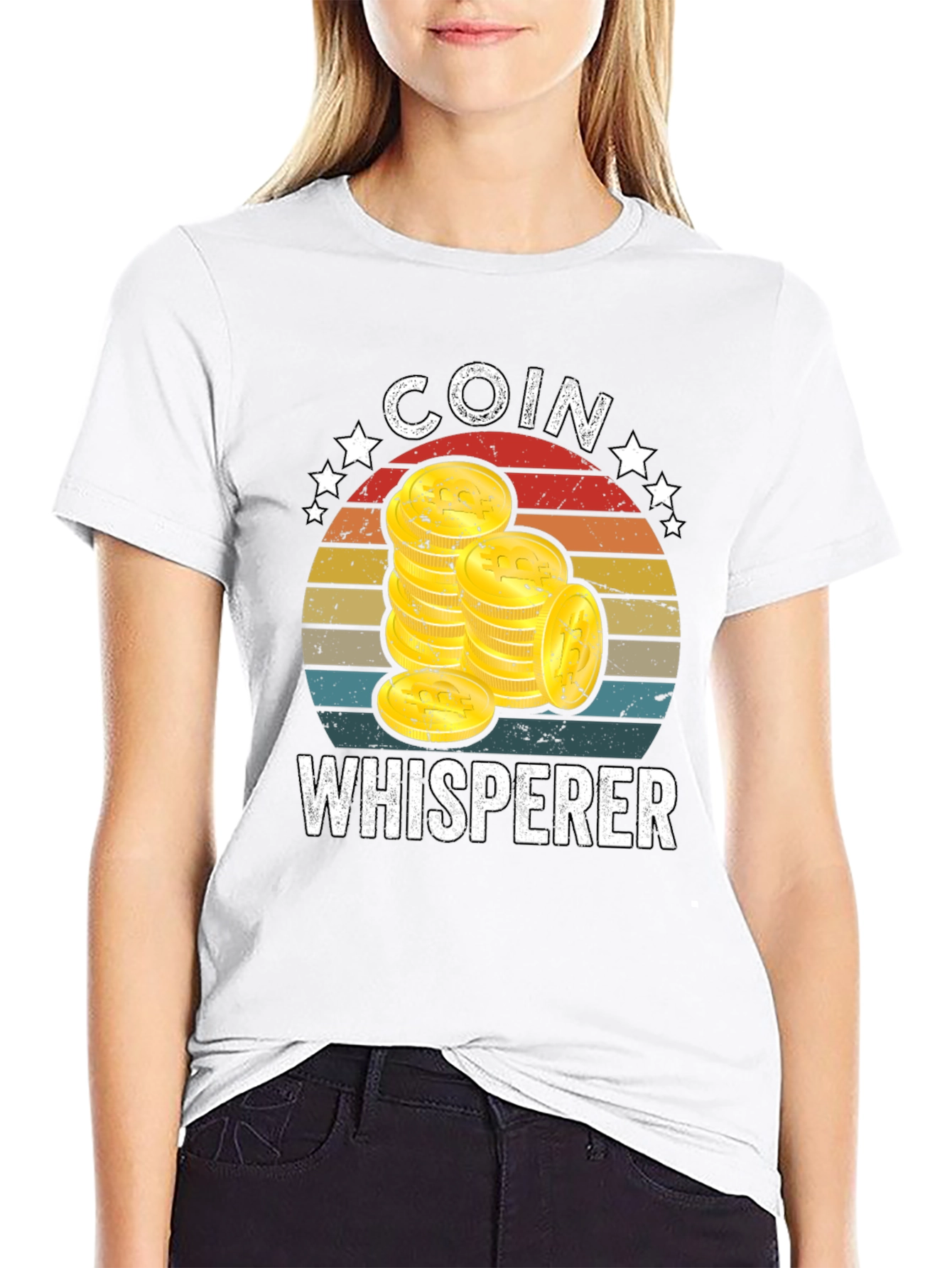 Coin Whisperer Graphic Tee - Black T-Shirt