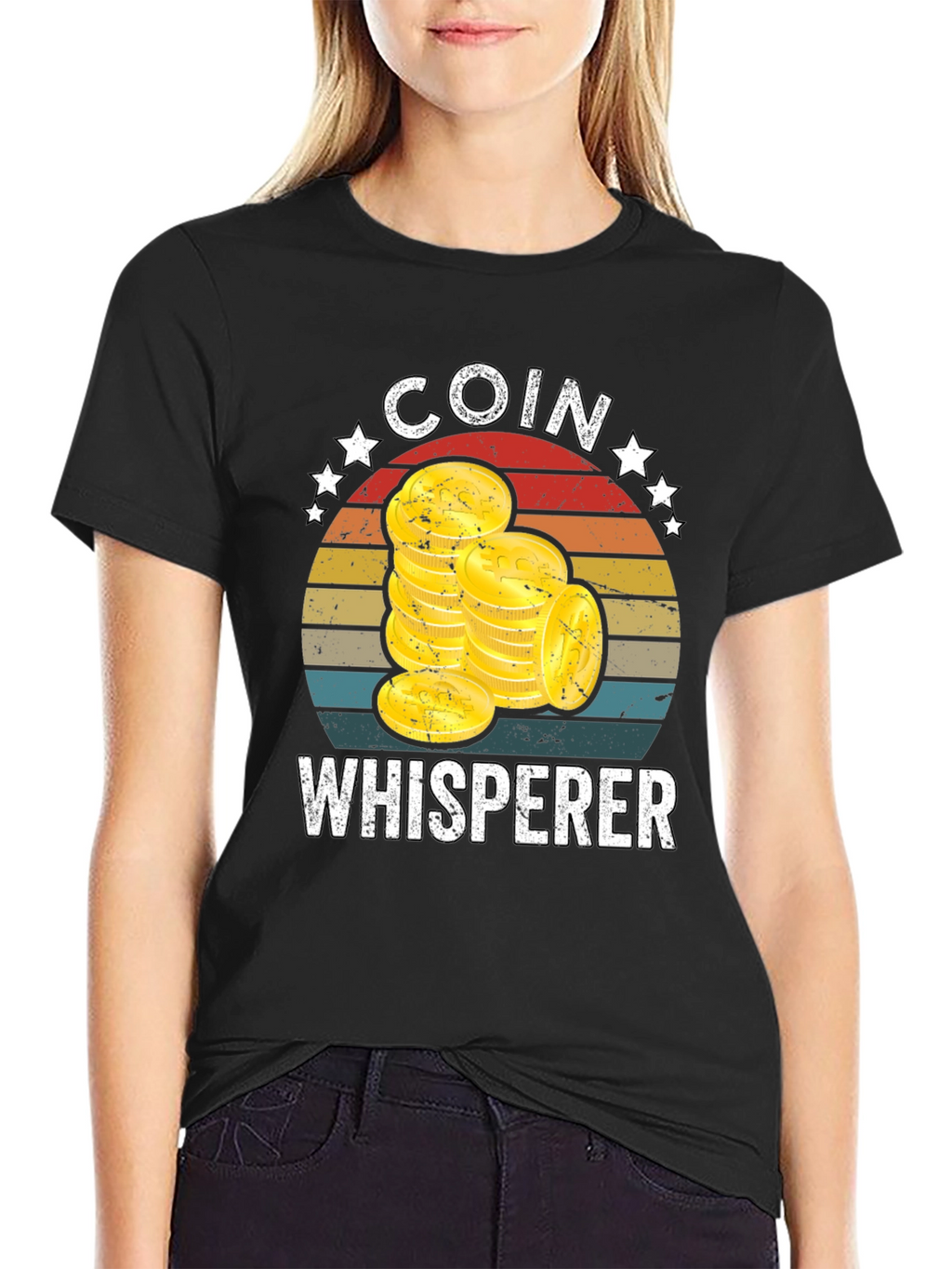 Coin Whisperer Graphic Tee - Black T-Shirt