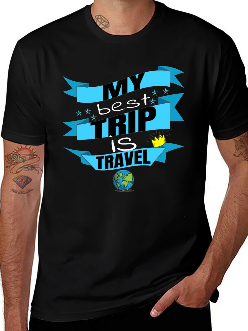 My Best Trip Is Travel Graphic T-Shirt