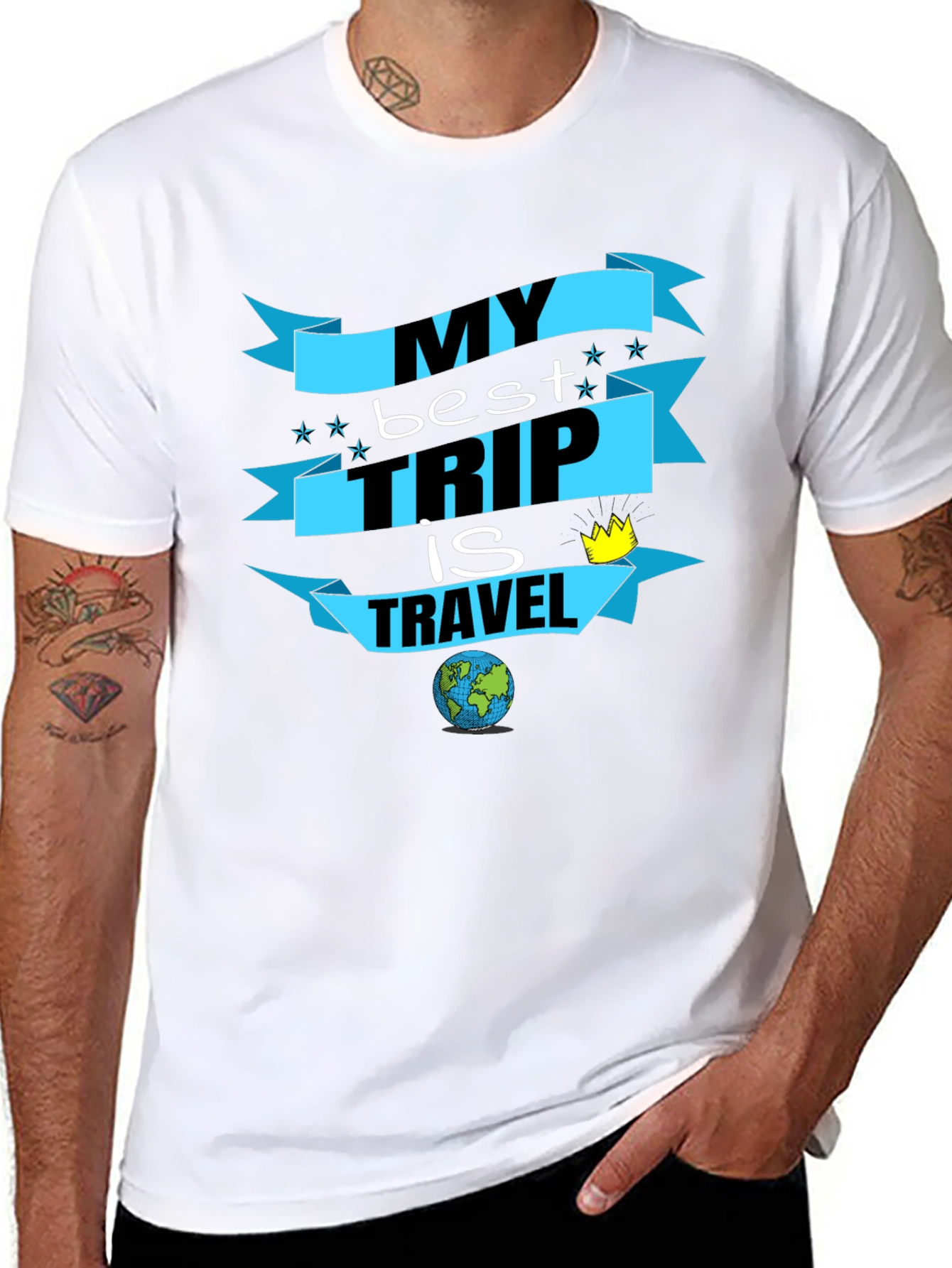 My Best Trip Is Travel Graphic T-Shirt