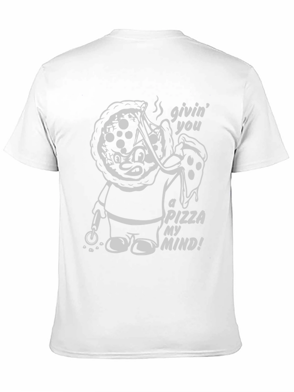 Pizza My Mind Graphic T-Shirt - Black