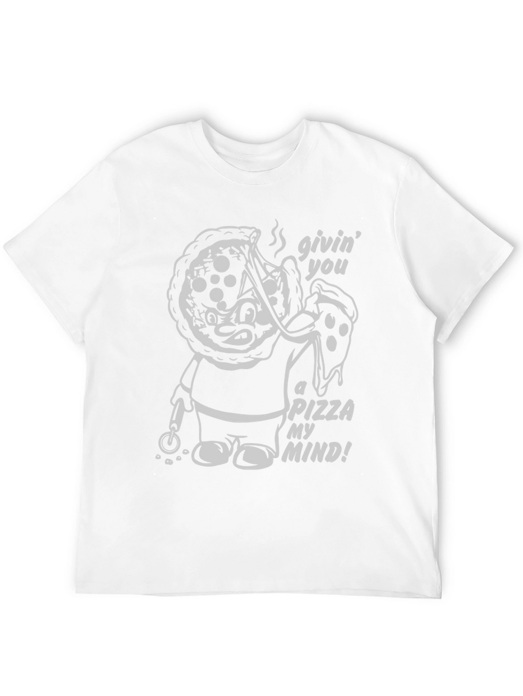 Pizza My Mind Graphic T-Shirt - Black