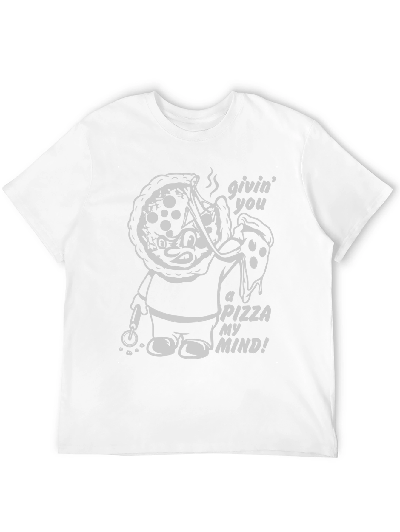 Pizza My Mind Graphic T-Shirt - Black