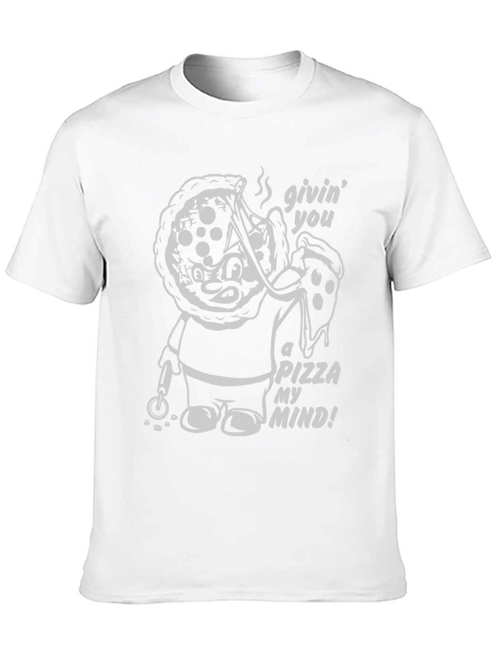 Pizza My Mind Graphic T-Shirt - Black