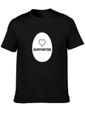 Supporter Heart Graphic Black Tee