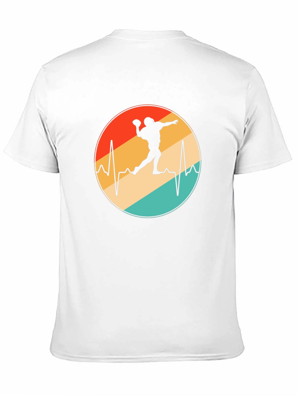 Retro Football Heartbeat T-Shirt